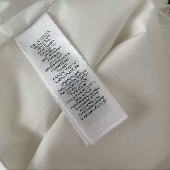 Aidan Aidan Mattox Cream Bow Detail Ruffle Dress Size 12 - Picture 8 of 10